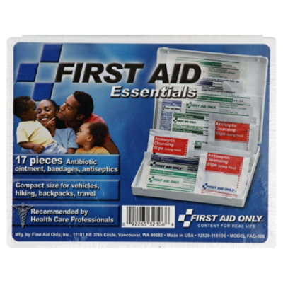 First Aid Only Essentials First Aid Kit 17 Count - Each