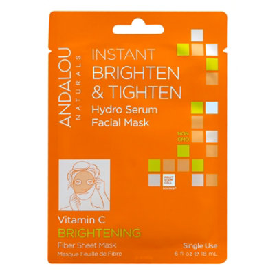 Andalou Naturals Brighten And Tighten Facial Mask - Each