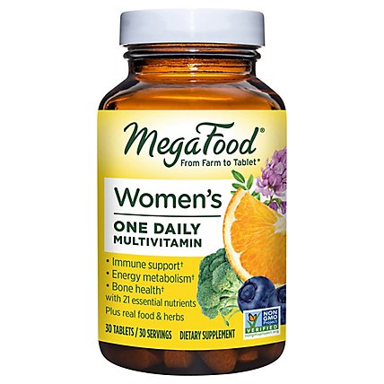 Megafood Women's One Daily Multivitamin, Non-gmo Project Verified - 30 CT - Image 2