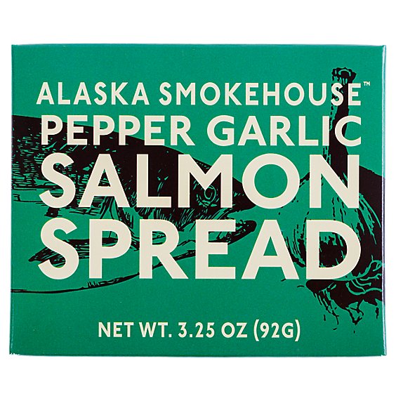 Alaska Smokehouse Garlic Pepper Pink Salmon Spread - 3.25 oz.