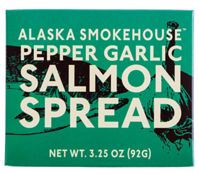Alaska Smokehouse Garlic Pepper Pink Salmon Spread - 3.25 oz. - Image 1