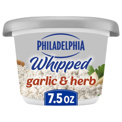 Philadelphia Garlic & Herb Whipped Cream Cheese Spread - 7.5 Oz