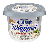 Philadelphia Garlic & Herb Whipped Cream Cheese Spread Tub - 7.5 OZ