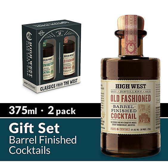High West Gift Set Whiskey 80 Proof Bottles - 2-375 Ml