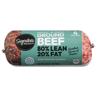 Signature Select Ground Beef 73% Lean 27% Fat Chub - 3 Lb - tomthumb