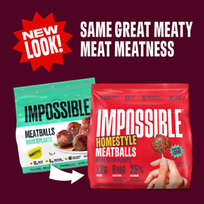 Impossible Meatballs Made From Plants - 14 OZ - Image 1