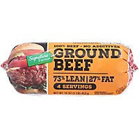 Signature Farms Ground Beef 73% Lean 27% Fat Chub - 16 OZ - Image 2