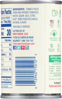 Tuttorosso Tomato Paste With Roasted Garlic - 6 OZ - Image 5