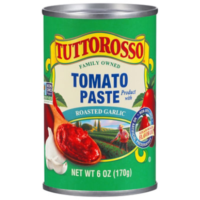 Tuttorosso Tomato Paste With Roasted Garlic - 6 OZ - Image 2
