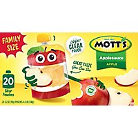Mott's Clear Pouches Applesauce Family Size - 20-3.2 Oz - Image 2