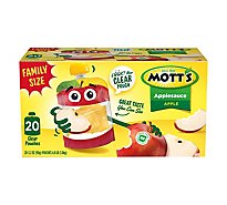 Mott's Clear Pouches Applesauce Family Size - 20-3.2 Oz