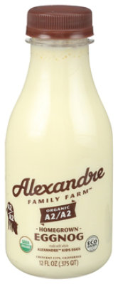 Alexandre Family Farm A2/a2 Whole Eggnog - 12 OZ - Image 1