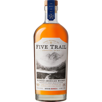 Five Trail Blended American Whiskey 47.5% ABV Bottle - 750 Ml - Image 1
