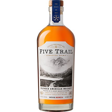 Five Trail Blended American Whiskey Bottle - 750 ML - Image 1