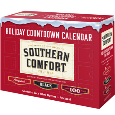 Southern Comfort Advent Countdown Calendar Whiskey Plastic Bottles