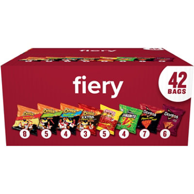 Frito-Lay Fiery Mix Variety Pack Snack Chips Multipack - 42 Count - Image 2