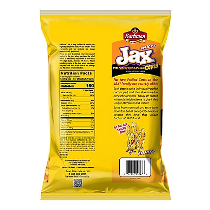 Bachman Jax Cheddar Cheese Puffed Curls - 9 OZ - Image 7