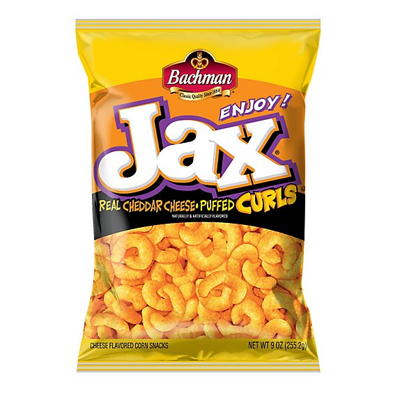 Bachman Jax Cheddar Cheese Puffed Curls - 9 OZ
