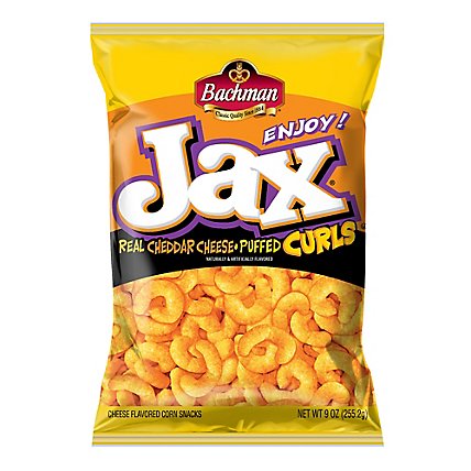 Bachman Jax Cheddar Cheese Puffed Curls - 9 OZ - Image 1