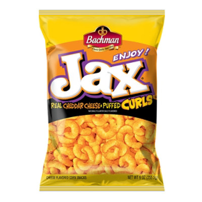 Bachman Jax Cheddar Cheese Puffed Curls - 9 OZ - Image 1