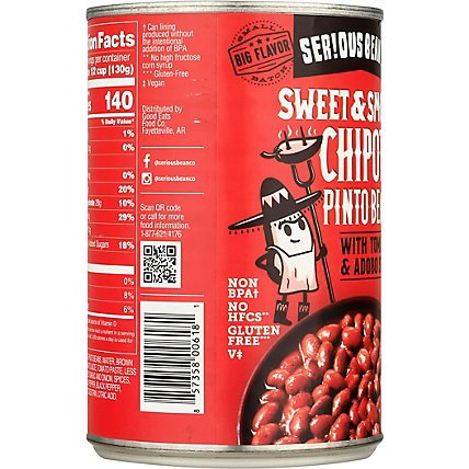Serious Bean Sweet Spicy Chipotle Beans - 15.5 OZ - Image 6