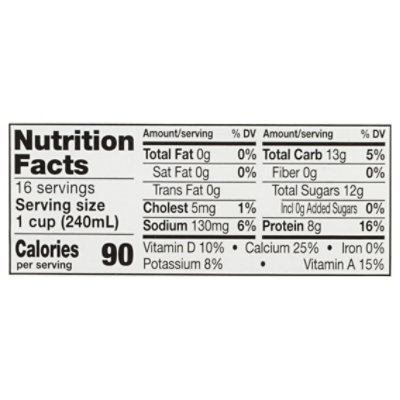 Garelick Farms Fat Free with Vitamin A and D Skim Milk Jug - 1 Gallon - Image 5