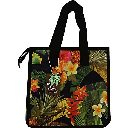 Eco Islands Cooler Bag-large Tropical Garden-black - EA - Image 2