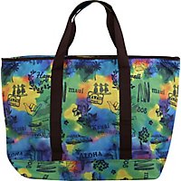 Island Crew Hawaii Jumbo Shopping Cooler Bag Post Card Multi - EA - Image 3