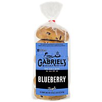 Gabriel's Bakery Blueberry Bagel 6-pack - 24 OZ - Image 1