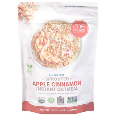 One Degree Oatmeal Instant Apple Cinn - 18 OZ - Image 3