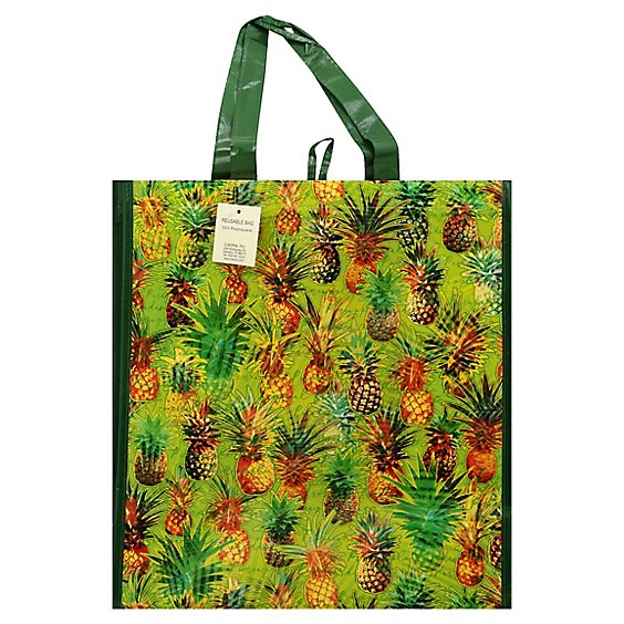 Reusable Bag-large Pineapple Paradise-green - EA