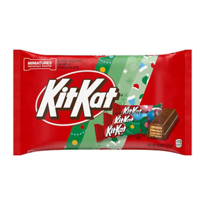 KIT KAT Miniatures Milk Chocolate Wafer Christmas Candy Bag - 9.6 Oz - Image 1