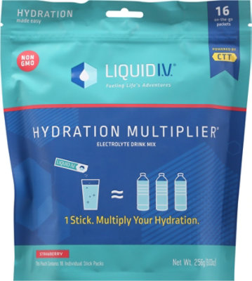 Liquid Iv Powder Drink Strawberry - 16 CT - Image 2