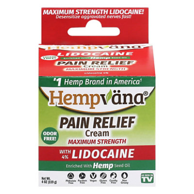 Hempvana Lidocaine Pain Cream - 4 OZ - Image 3