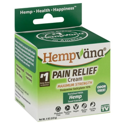 Hempvana Pain Cream Wm 4 OZ Safeway