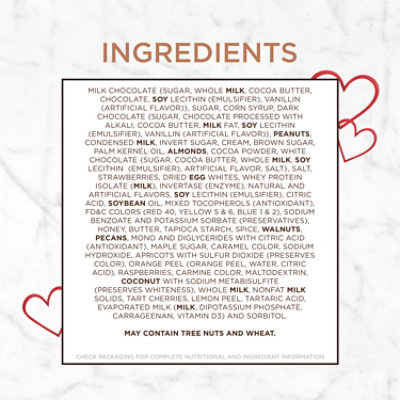 RUSSELL STOVER Valentine's Color Sticker Heart Assorted Milk & Dark Chocolate Gift Box - 4.03 Oz - Image 3