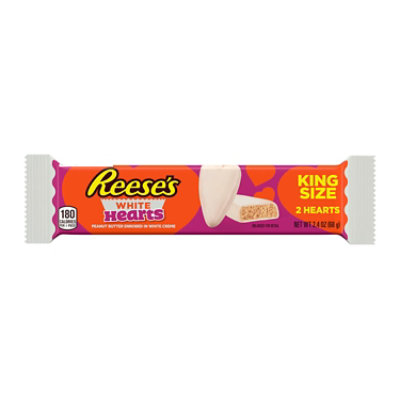 Rse White Pb Hearts King Size - 2.4 OZ
