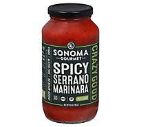 Sonoma Gourmet Spicey Serrano Marinara Sauce - 25 Oz