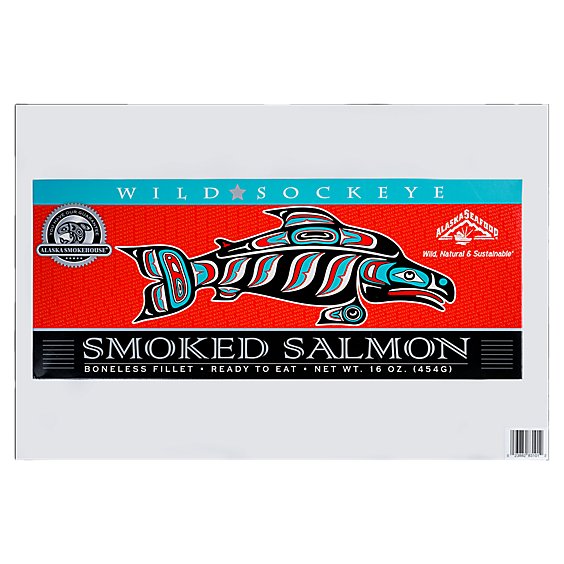 Alaska Smokehouse Smoked Sockeye Salmon - 16 Oz