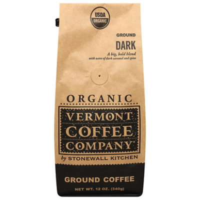 Vermont Coffee Dark Ground - 12 OZ - Image 1