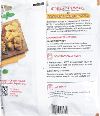 Celentano 4 Cheese Toasted Ravioli - 16 OZ - Image 6