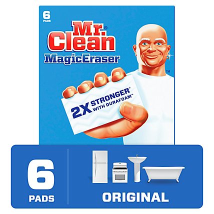 Mr. Clean Magic Eraser Original Cleaning Pads with Durafoam - 6 Count - Image 2