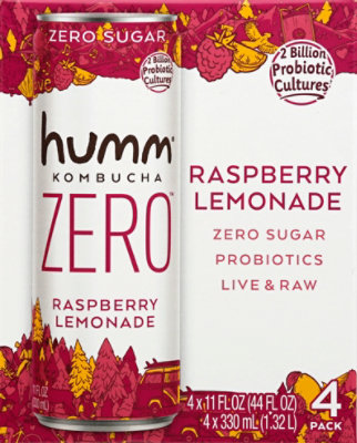 Humm Raspberry Lemonade Kombucha - 4-11 Fl. Oz. - Image 2