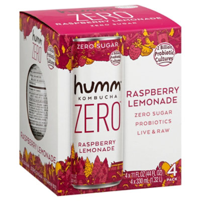 Humm Raspberry Lemonade Kombucha - 4-11 Fl. Oz. - Image 1