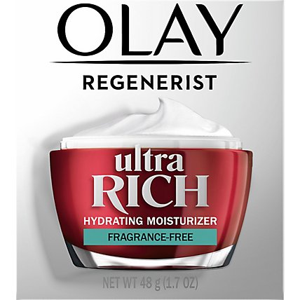Olay Regenerist Ultra Rich Fragrance Free Face Moisturizer - 1.7 Oz - Image 2