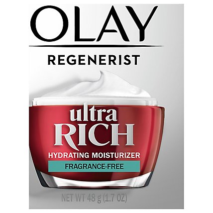 Olay Regenerist Ultra Rich Fragrance Free Face Moisturizer - 1.7 Oz - Image 1
