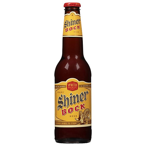Shiner Bock Beer Bottles - 6-12 FZ