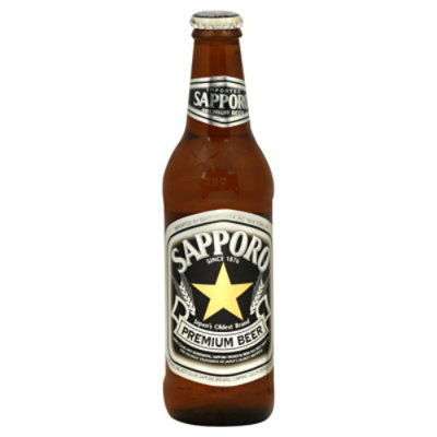 Sapporo Draft Beer Bottles - 6-12 FZ