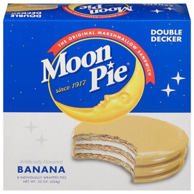 Moon Pie Double Decker Banana 8 Count Kings Food Markets
