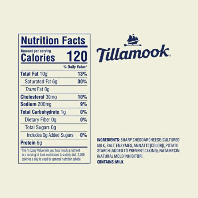 Tillamook Farmstyle Fine Cut Sharp Cheddar Shredded Cheese - 8 Oz - Image 7